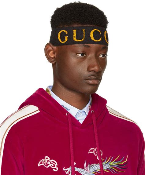 black gucci headband mens|gucci headband for sale.